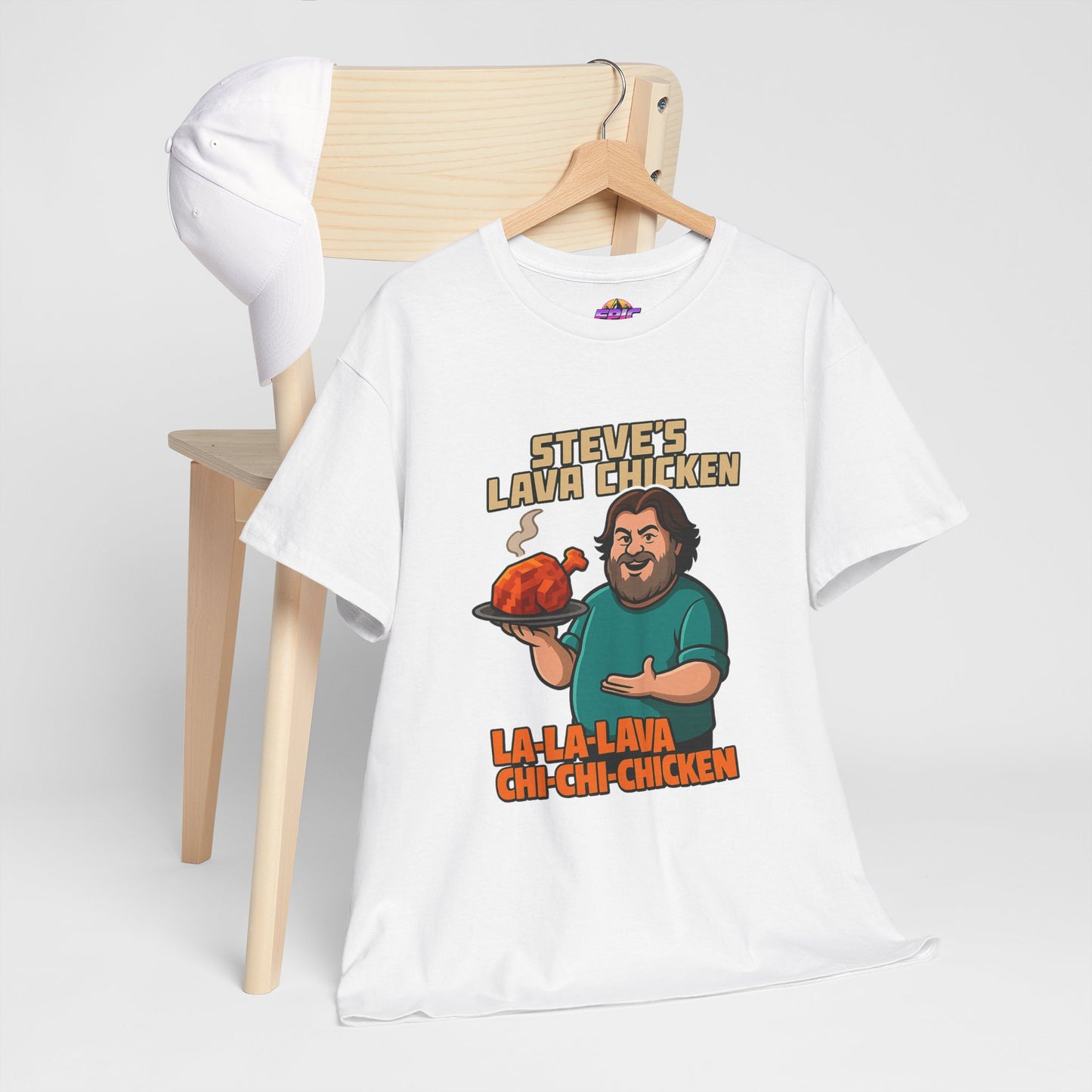 Steve’s Lava Chicken – Unisex Heavy Cotton Tee