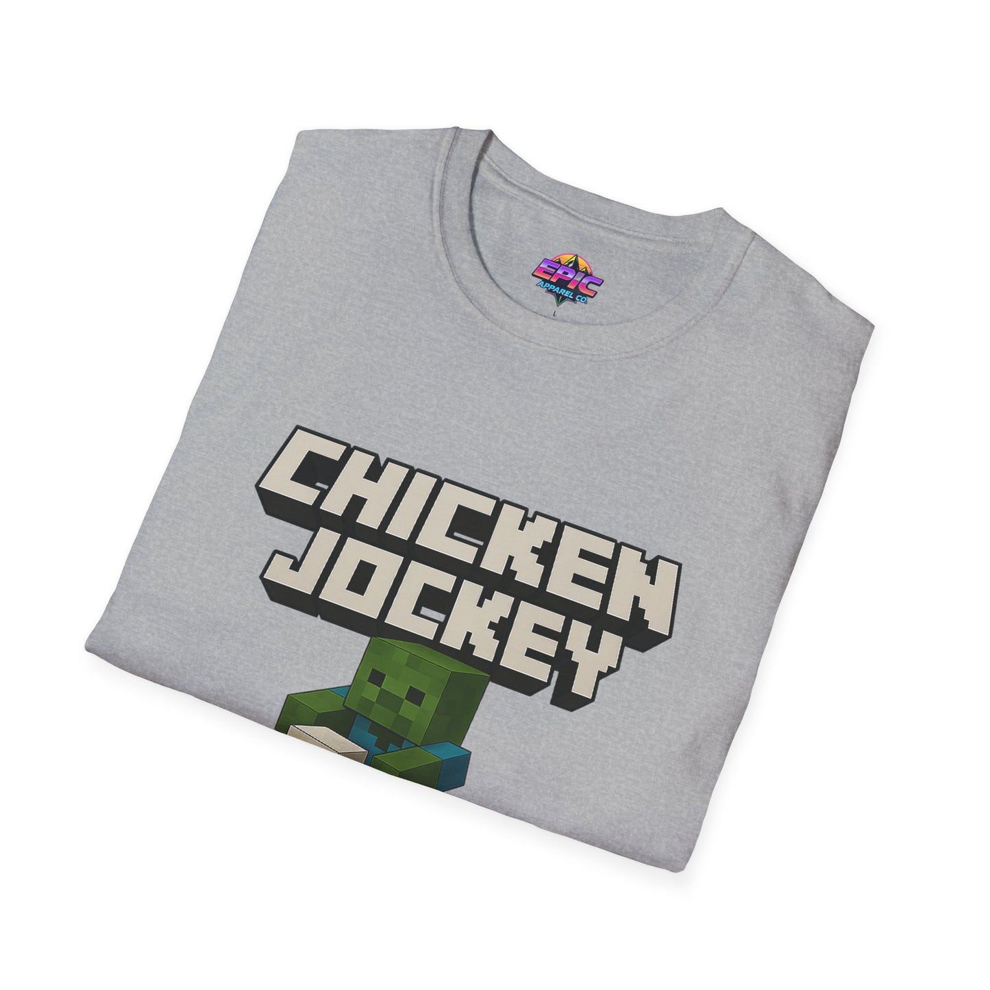 Minecraft Chicken Jockey Unisex Softstyle T-Shirt