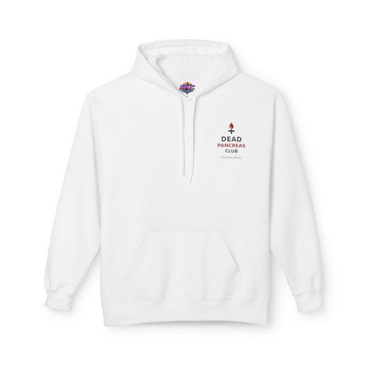 Dead Pancakes Club Hoodie — Minimal Chest Logo Casual Pullover