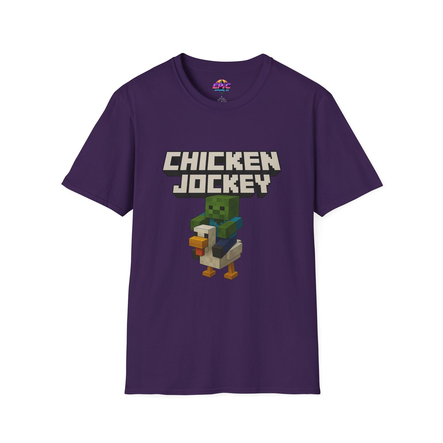 Minecraft Chicken Jockey Unisex Softstyle T-Shirt