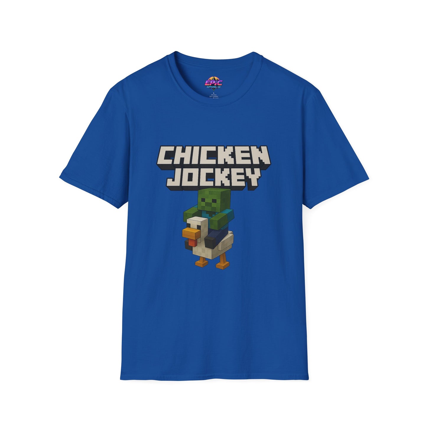 Minecraft Chicken Jockey Unisex Softstyle T-Shirt