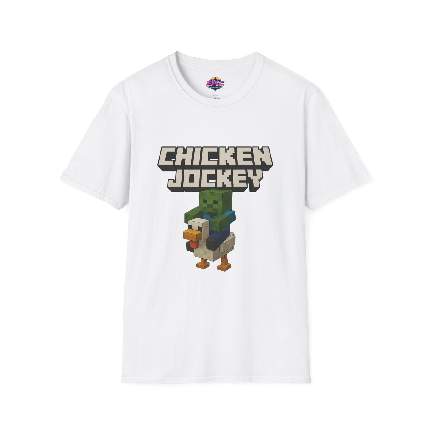 Minecraft Chicken Jockey Unisex Softstyle T-Shirt